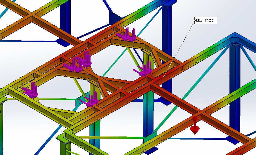 G+X resultant displacement, alternate view.
